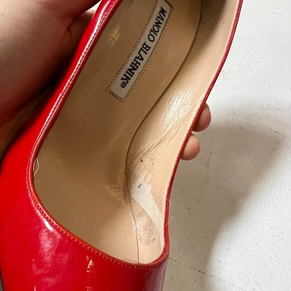 Manolo Blahnik Patent Leather Pumps - Picture 8 of 10